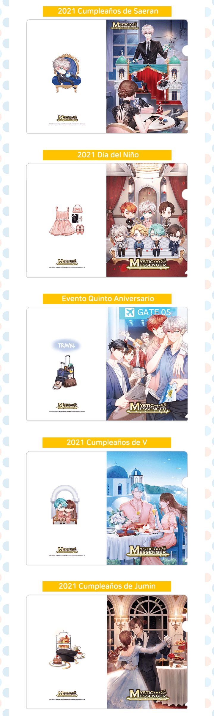 Mystic Messenger L-Shape Folder Ver.3