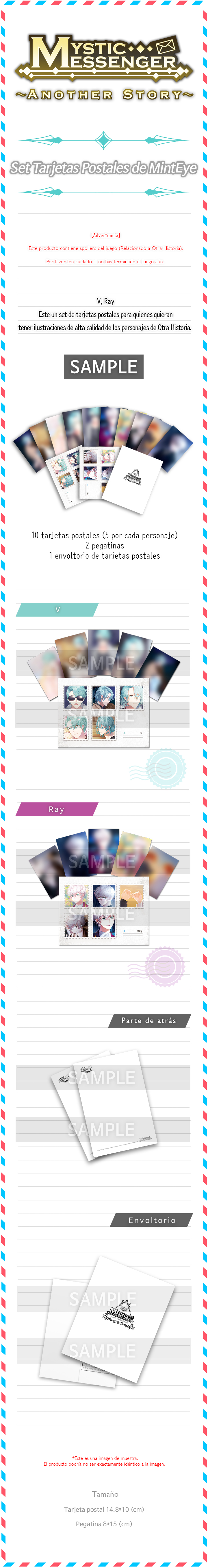 Set de tarjetas postales de Mint Eye